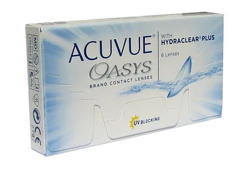 ACUVUE® OASYS® אואזיס עדשות מגע דו שבועיות מסיליקון הידרוג'ל